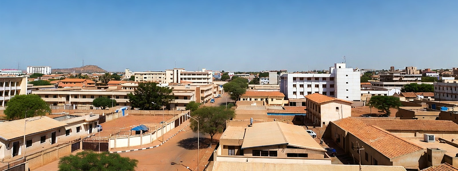 Illustrative scene representing Ouagadougou, Burkina Faso