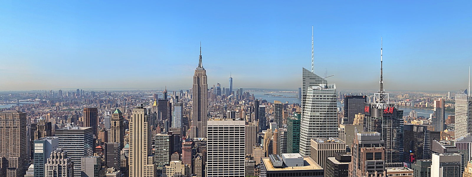 View of New York City, New York, USA